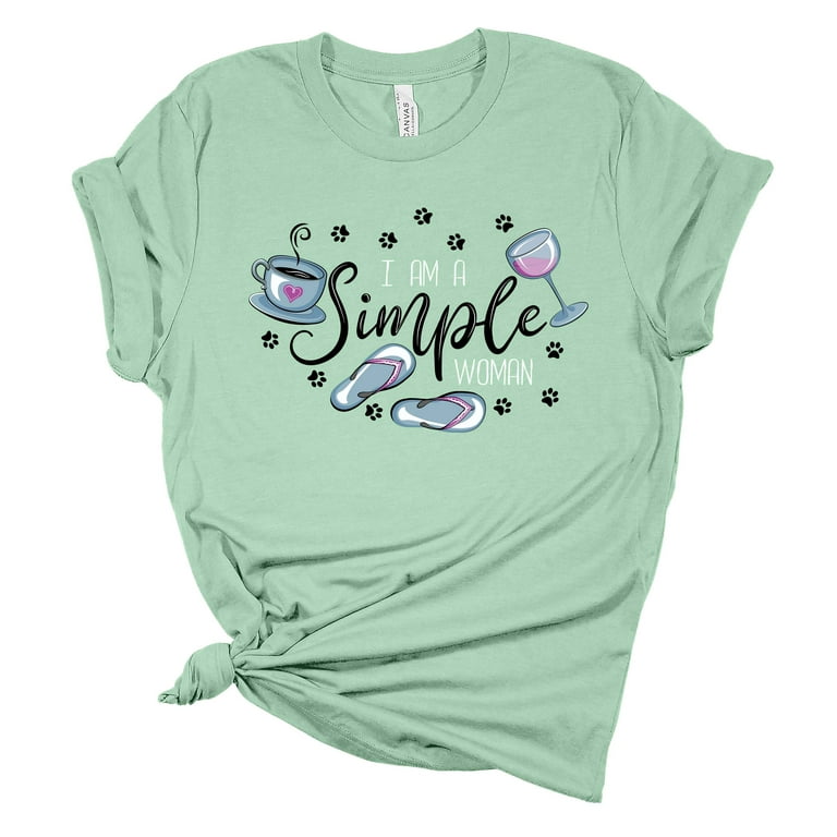 I'm A Simple Woman Wine Flip-Flop Dog Shirt I'm A Simple Woman Wine Flip-Flop Dog Shirt