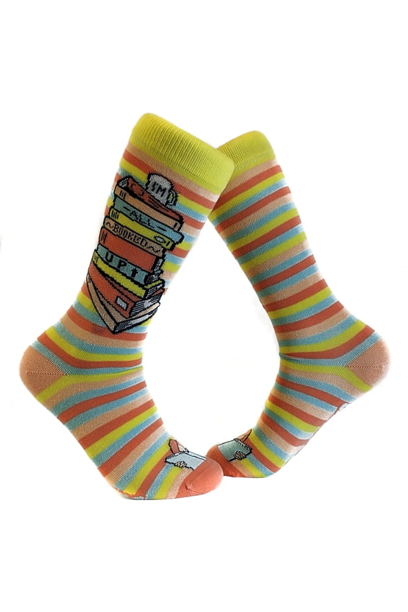 Women's I'm All Booked Up Socks Funny Reading Books Teacher Footwear