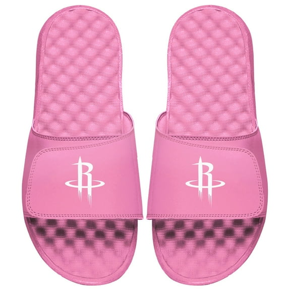 Women's ISlide Pink Houston Rockets Primary Logo Slide Sandals