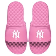 Womens ISlide Pink New York Yankees Primary Logo Slide Sandals