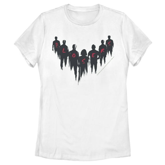 Women's IT Chapter Two Chapter Two Losers' Club Silhouettes  Graphic Tee White X Large