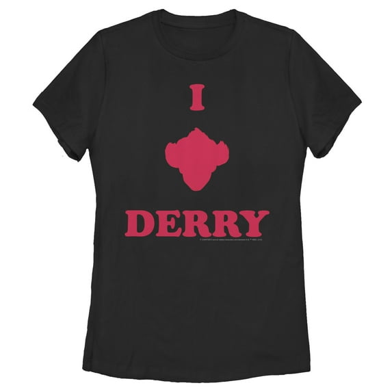 Women's IT Chapter Two Chapter Two Pennywise Loves Derry Graphic Tee Black Small