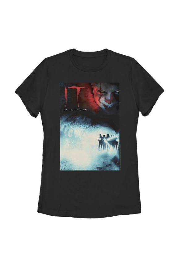 Women's IT Chapter Two Chapter Two Theatrical Poster Graphic Tee Black Small