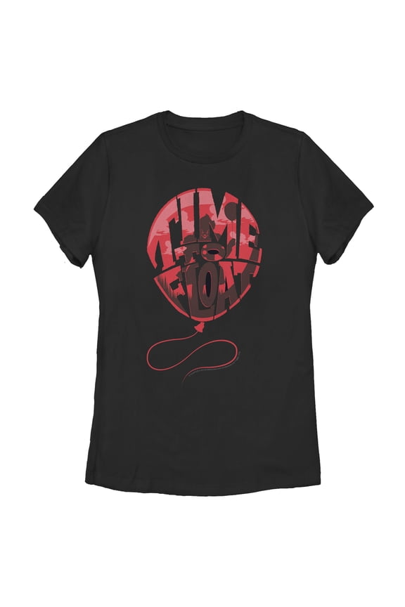 Women's IT Chapter Two Chapter Two Time to Float Balloon Graphic Tee Black Medium
