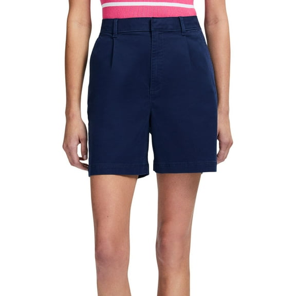 Women's IZOD Tina Twill Shorts Color: Medieval Blue Size: 14