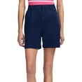 thumbnail image 1 of Women's IZOD Tina Twill Shorts Color: Medieval Blue Size: 16, 1 of 4