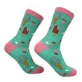 thumbnail image 1 of Women's Ice Cream Socks Funny Frozen Treat Dessert Vanilla Chocolate Cone Graphic Novelty Footwear, 1 of 7