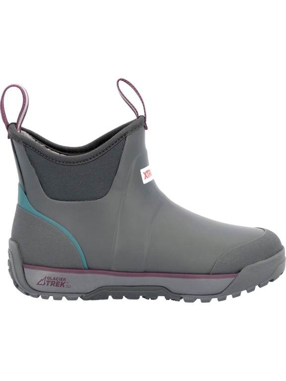 Women's Ice Fleece Lined Ankle Deck Boot, Grey, Size 9(M)