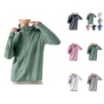 thumbnail image 1 of Women's Ice Silk Protective Hooded Sunscreen Jacket Pure Color Lightweight Breathable For Summer Outdoors Cardigan Sweaters for Women, 1 of 2