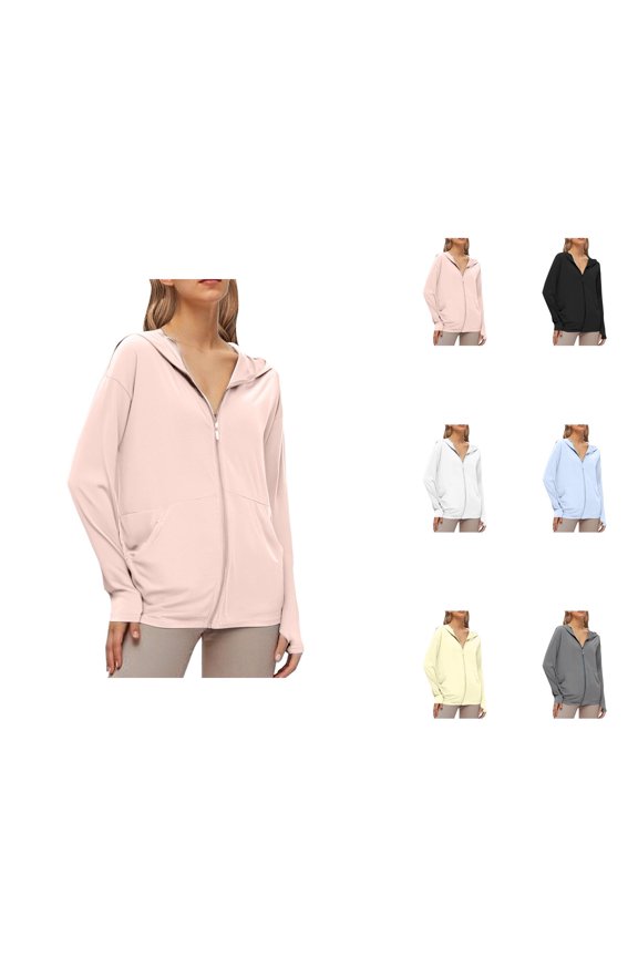 Women's Ice Silk Protective Sunscreen Jacket Loose Fit Short Sleeve Summer Lightweight & Breathable Cardigan Sweaters for Women