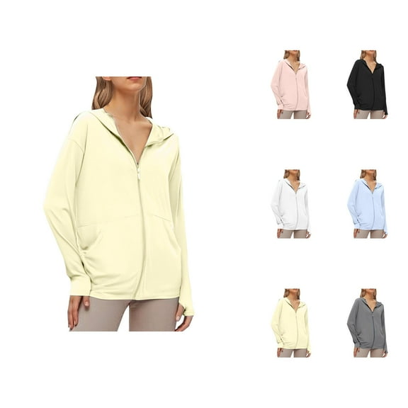 Women's Ice Silk Protective Sunscreen Jacket Loose Fit Short Sleeve Summer Lightweight & Breathable Cardigan Sweaters for Women