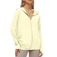 thumbnail image 1 of Women's Ice Silk Protective Sunscreen Jacket Loose Fit Short Sleeve Summer Lightweight & Breathable, 1 of 2