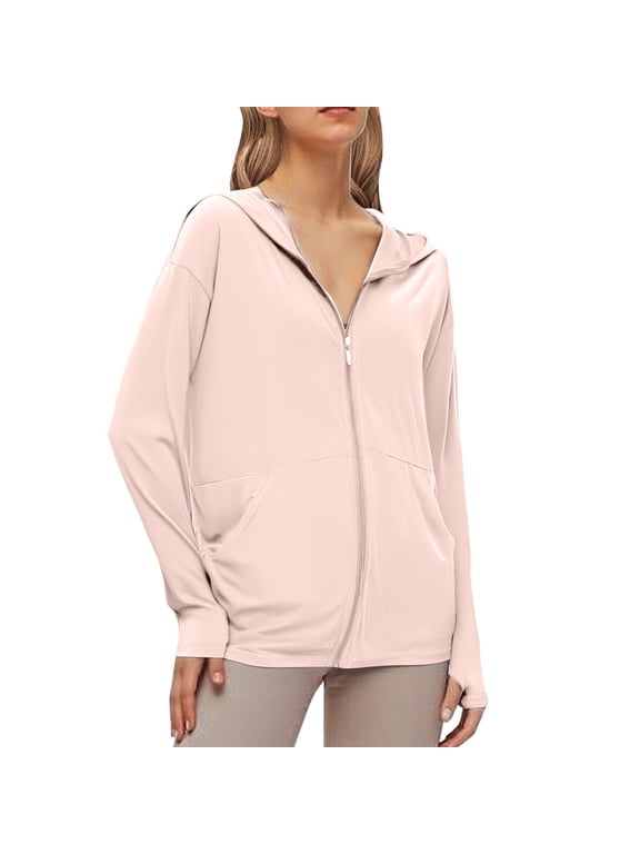 Women's Ice Silk Protective Sunscreen Jacket Loose Fit Short Sleeve Summer Lightweight & Breathable