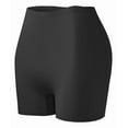 thumbnail image 1 of Women's Ice Silk Safety Pants, Mid-waist Seamless Elastic Shorts, Anti-lighting, Anti-roll Edge, 1 of 8