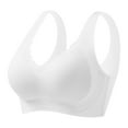 thumbnail image 1 of Women's Ice Silk Seamless Bra Thin Soft Support Breathable Comfortable Lightweight Wireless Everyday TShirt, 1 of 4
