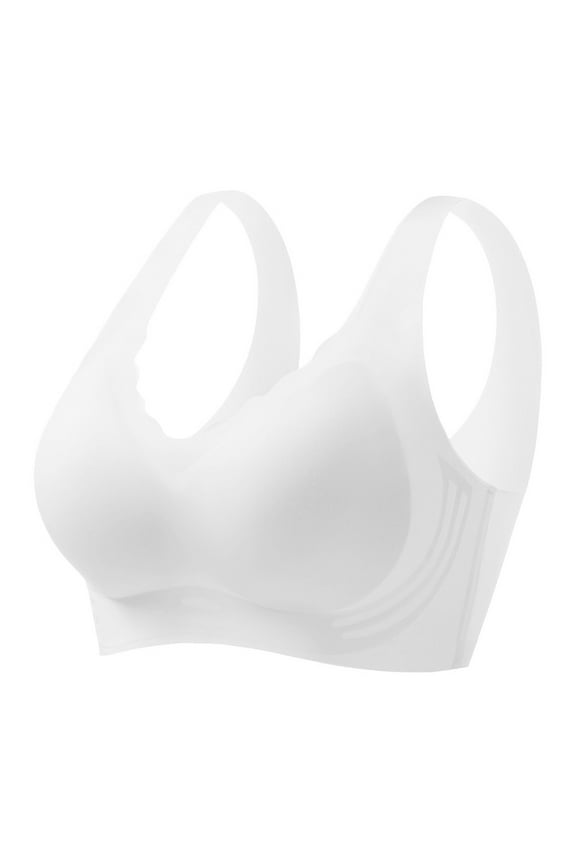 Women's Ice Silk Seamless Bra - Wireless Support, Breathable - Daily/Yoga - M-XXXL