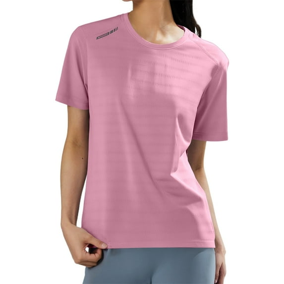 Women’s Ice Silk T-Shirt for Sports - Breathable, Lightweight, Quick-Dry, for Running, Fitness and Outdoors
