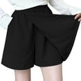 thumbnail image 1 of Women's Ice Silk Tennis Skort High Waisted Wrap Skirt with Built in Shorts, 1 of 5