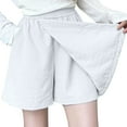 thumbnail image 1 of Women's Ice Silk Tennis Skort High Waisted Wrap Skirt with Built in Shorts, 1 of 5