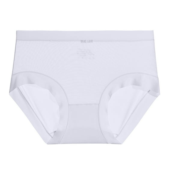 Women's Ice Silk Underwear Silk Crotch, Thin, Seamless, Colored, High Waist, Comfortable, One Size