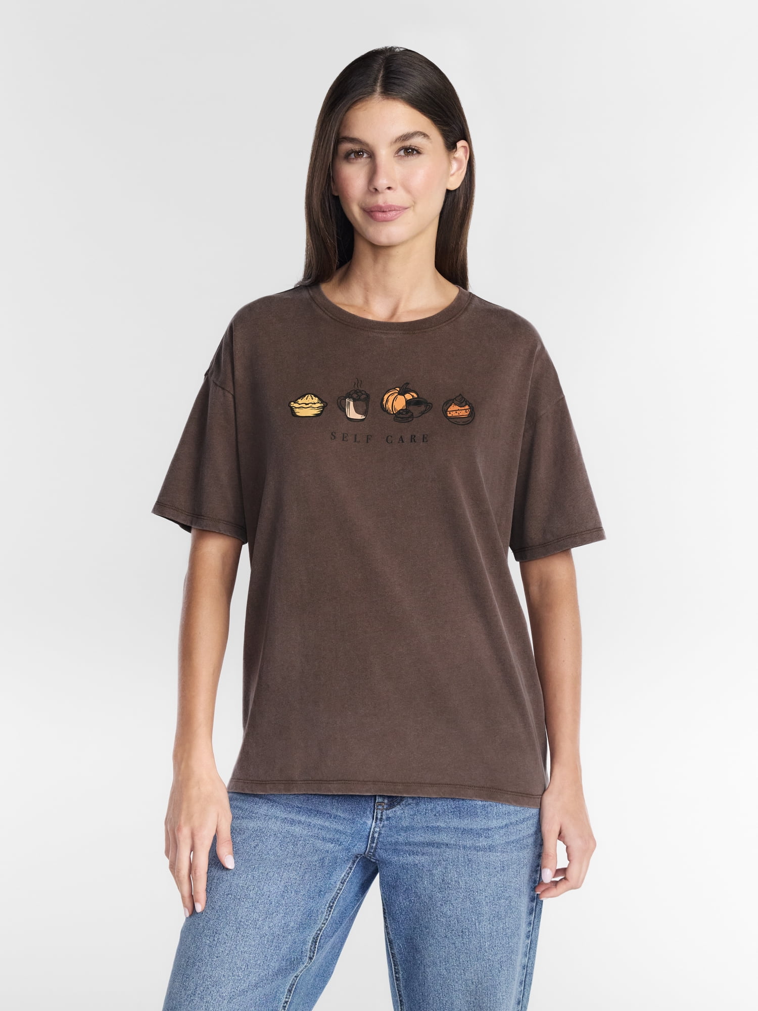 Women's Iconic Graphic Seasonal Fall Tee, from Positivitees, Sizes S-4X