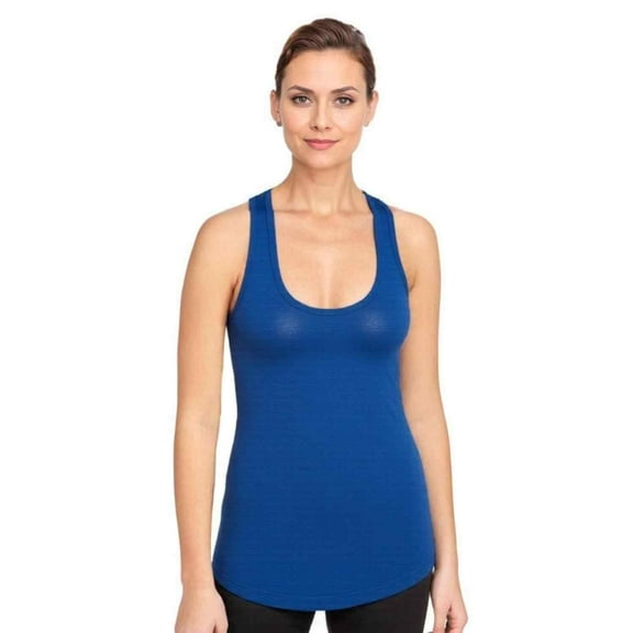 Women's Ideal Racerback Tank, Blue, M