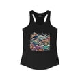 thumbnail image 1 of Women's Ideal Racerback Tank Ocean Animals, 1 of 2