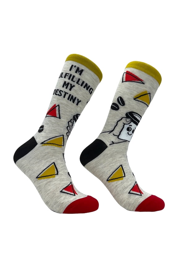 Women's Im Fulfilling My Destiny Coffee Socks Funny Caffeine Lovers Footwear