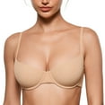 thumbnail image 1 of Women's Inbarely Plus Balconette Bra Demi Unlined No Padding Underwire Everyday Bras, 1 of 6