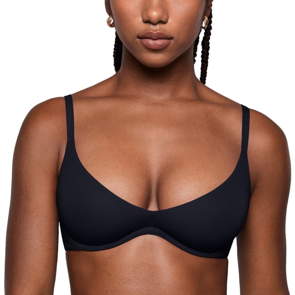 Women's Inbarely Plus Plunge Bra Unlined Underwire Sexy Demi Balconette Bras
