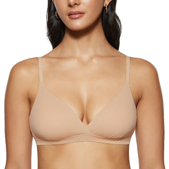 Women's Inbarely Triangle Bralette Comfortable Unlined Wireless Bra Top