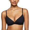 thumbnail image 1 of Women's Inbarely Triangle Bralette Comfortable Unlined Wireless Bra Top, 1 of 5