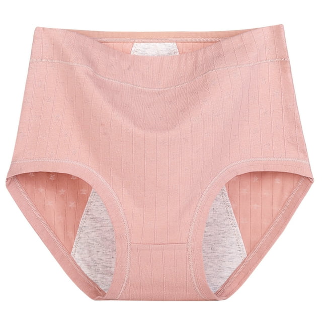Women's Incontinence Underwear High Absorbency Period Cotton Underwear Heavy Flow Leakproof Panties Postpartum Menstrual Protective Briefs (1 Pack)