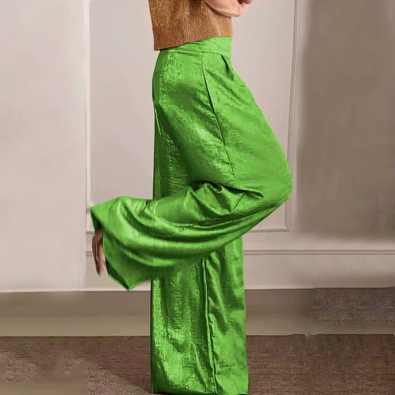 Women's Independent Station Spring And Summer Solid Color Wide Leg Pants High Waist Slim Loose Casual Pants Womens Pant Suits Casual plus Size Women Casual Pants for Work Flare Yoga Pants for Women