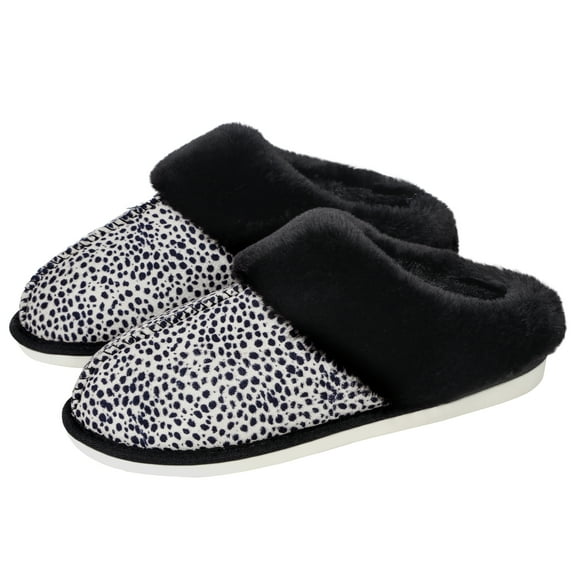 Women's Indoor Outdoor House Slippers With Memory Foam, Gift For Women, Fuzzy Slippers Rubber Sole Non Slip Faux Fur House Shoes