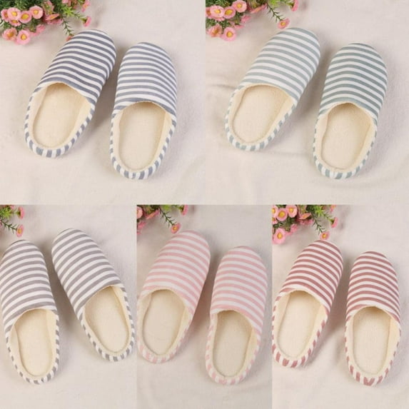 Women's Indoor Slippers,Memory Foam Washable Cotton Non-Slip Home Shoes w/5 color Length 36-43
