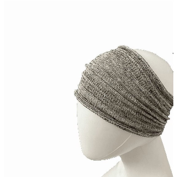 Women's Infinity Headbands, Cotton, Elastic, Soft and Skin-Friendly Hair Accessory, Gray