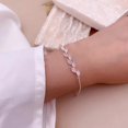 thumbnail image 1 of Women's Ins Style Design Zircon Leaf Bracelet, 1 of 2