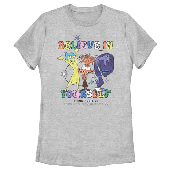 Women's Inside Out 2 Believe In Yourself Trio Graphic T-Shirt