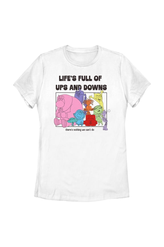 Women's Inside Out 2 Life's Full of Ups and Downs Graphic T-Shirt