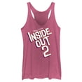 thumbnail image 1 of Women's Inside Out 2 Movie Logo  Racerback Tank Top, 1 of 4