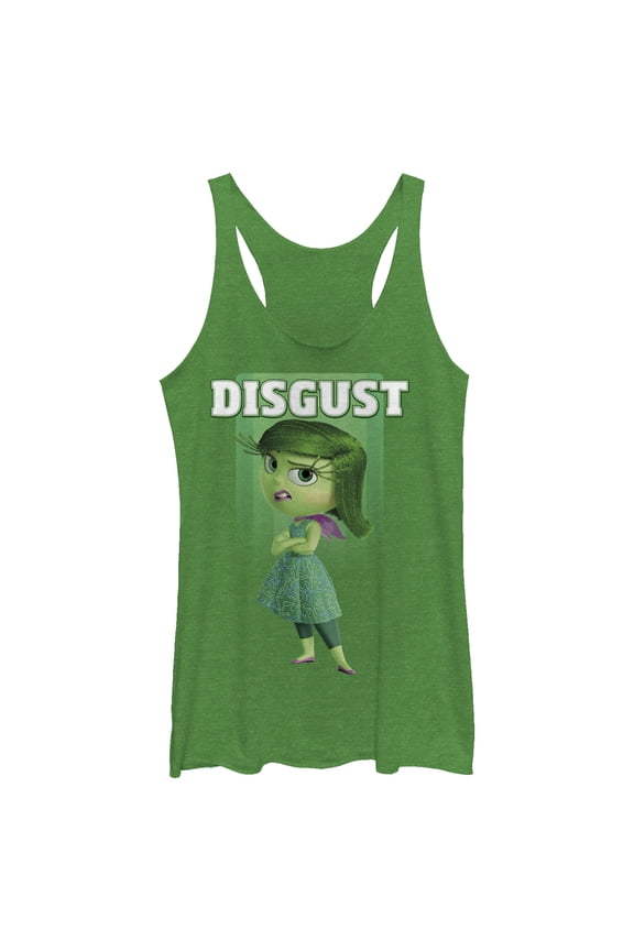Women's Inside Out Disgust Portrait Racerback Tank Top