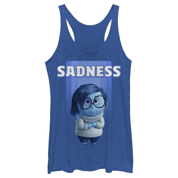Women's Inside Out Shy Sadness Racerback Tank Top