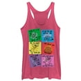 thumbnail image 1 of Women's Inside Out Valentine Character Cards  Racerback Tank Top Pink Heather Medium, 1 of 3