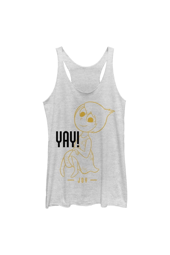 Women's Inside Out Yay Joy  Racerback Tank Top
