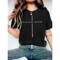 thumbnail image 1 of Women's Inspirational Jesus Christ T-Shirt - Casual Black Cotton Tee with "THE WAY THE TRUTH AND THE LIFE" Print, Round Neck, Short Sleeves - Perfect for Spring & Summer, Machine Washable, 1 of 6