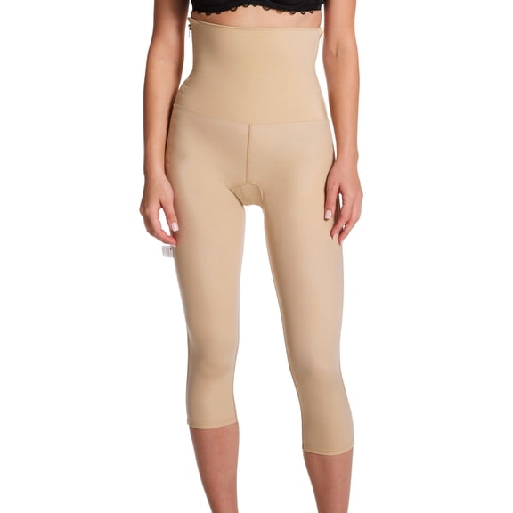 Women's InstantFigure MD226 InstantRecoveryMD High Waist Legging with Side Zip (Nude L)