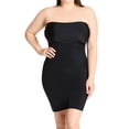 thumbnail image 1 of Women's InstantFigure WBD036X Curvy Empire Waist Bandeau Dress (Black 4X), 1 of 19