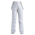 thumbnail image 1 of Women's Insulated Bib Overalls Solid Color One-Piece Suspenders Trousers, 1 of 4