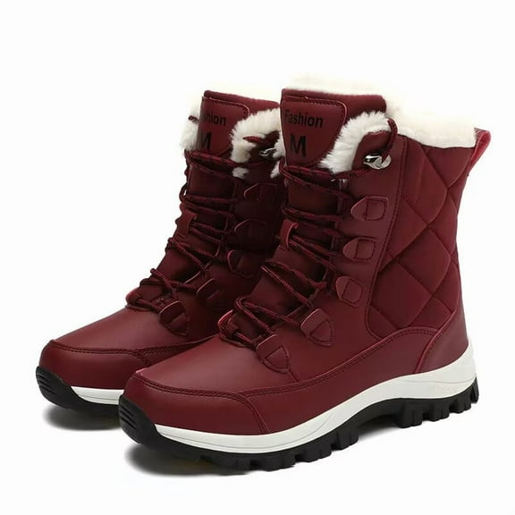 Women's Insulated Warm Winter Boots - Waterproof & Snow-Ready, Cozy Lining for Hiking, Work & Daily Wear, Stylish Comfortable Design